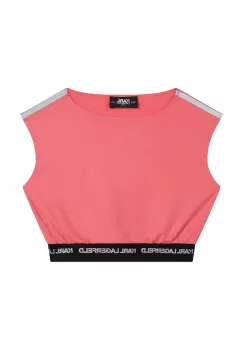 Karl Lagerfeld bluza copii culoarea roz, neted imagine