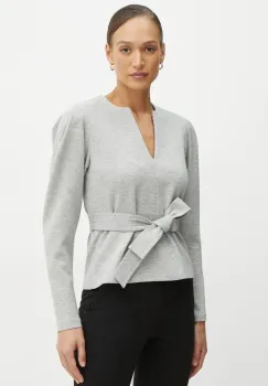 Karl Lagerfeld bluza femei, culoarea gri, uni, A1W20047 imagine