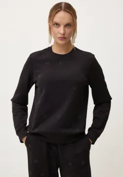 Karl Lagerfeld bluza femei, culoarea negru, cu imprimeu, 246W1804 imagine
