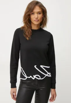 Karl Lagerfeld bluza femei, culoarea negru, cu imprimeu, A1W20010 imagine