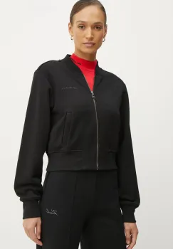 Karl Lagerfeld bluza femei, culoarea negru, neted, A1W20043 imagine