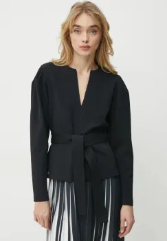 Karl Lagerfeld bluza femei, culoarea negru, uni, A1W20047 imagine