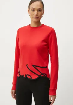 Karl Lagerfeld bluza femei, culoarea rosu, cu imprimeu, A1W20010 imagine