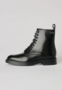 Karl Lagerfeld botine BLAKE culoarea negru, cu toc plat, KL41454 imagine