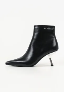 Karl Lagerfeld botine cu toc cui pentru femei din piele Karmel imagine