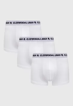 Karl Lagerfeld boxeri 3-pack barbati, culoarea alb imagine