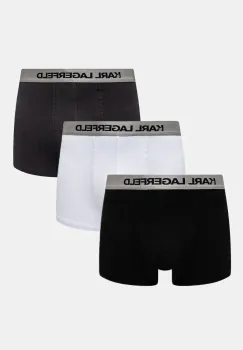 Karl Lagerfeld boxeri 3-pack barbati, culoarea alb, A1M47020 imagine