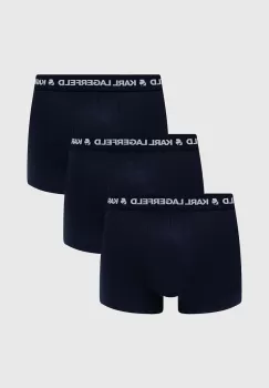 Karl Lagerfeld boxeri 3-pack barbati, culoarea albastru marin imagine