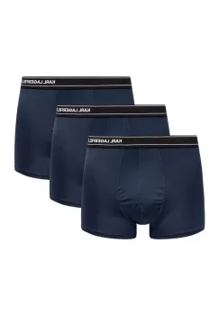 Karl Lagerfeld boxeri 3-pack barbati, culoarea albastru marin, A1M47084 imagine