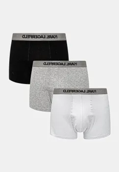 Karl Lagerfeld boxeri 3-pack barbati, culoarea gri, A1M47020 imagine