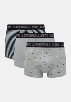 Karl Lagerfeld boxeri 3-pack barbati, culoarea gri, A1M47042 imagine