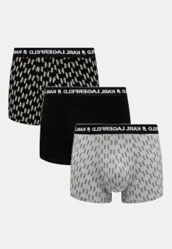 Karl Lagerfeld boxeri 3-pack barbati, culoarea negru, A1M47086 imagine