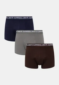 Karl Lagerfeld boxeri 3-pack culoarea bleumarin, A1M47017 imagine