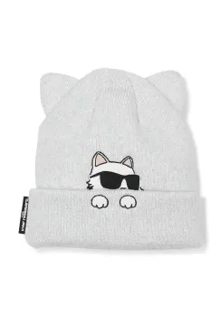 Karl Lagerfeld caciula de bumbac pentru copii culoarea alb, Z31003 imagine
