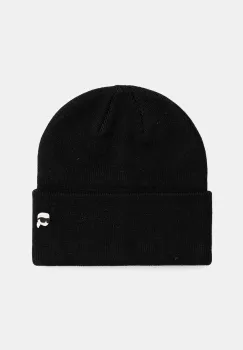 Karl Lagerfeld caciula din amestec de lana culoarea negru, din tricot gros, A3M33157 imagine