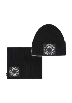 Karl Lagerfeld caciula si sal copii culoarea negru, Z30337 imagine