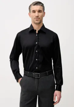 Karl Lagerfeld camasa culoarea negru, cu guler clasic, regular, 561666.605100 imagine