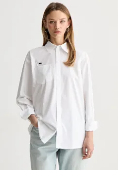 Karl Lagerfeld camasa pentru femei din bumbac IKON imagine