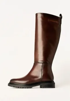 Karl Lagerfeld cizme BINKY culoarea maro, cu toc plat, KL47595 imagine