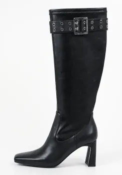 Karl Lagerfeld  cizme cu toc pentru femei din piele Kati imagine