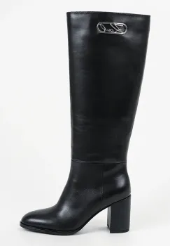 Karl Lagerfeld  cizme cu toc pentru femei din piele Kinga imagine