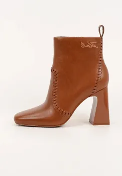 Karl Lagerfeld cizme de piele ASTRA NOVA culoarea maro, cu toc drept, KL33142 imagine