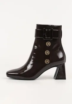 Karl Lagerfeld cizme de piele BEATA culoarea maro, cu toc drept, KL31455A imagine