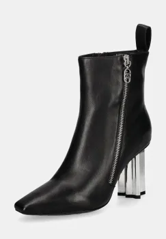 Karl Lagerfeld cizme de piele KL TOWER femei, culoarea negru, cu toc drept, KL33964 imagine