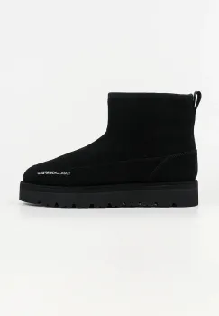 Karl Lagerfeld cizme de zapada din piele intoarsa THERMO MNS culoarea negru, KL28542 imagine