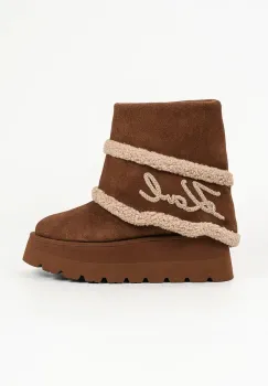 Karl Lagerfeld  cizme de zapada pentru femei din piele intoarsa Skylar imagine