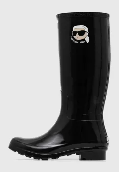 Karl Lagerfeld cizme KALOSH NFT femei, culoarea negru, KL47090N imagine