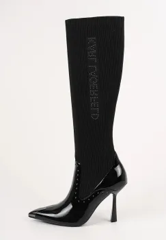 Karl Lagerfeld cizme PANDARA culoarea negru, cu toc cui, izolare usoara, KL31373 imagine
