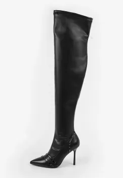 Karl Lagerfeld cizme SARABANDE culoarea negru, cu toc cui, KL30987 imagine