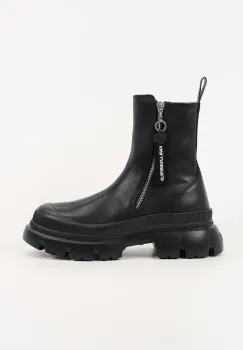 Karl Lagerfeld cizme TREKKA MAX culoarea negru, cu toc plat, KL43565 imagine