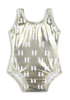 Karl Lagerfeld costum de baie dintr-o bucata pentru copii culoarea auriu, Z30516 imagine