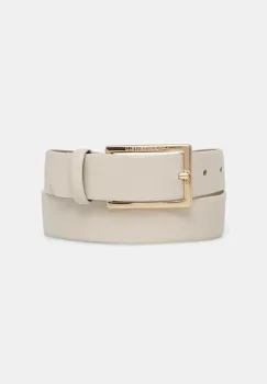 Karl Lagerfeld curea de piele culoarea bej, A4W33132 imagine