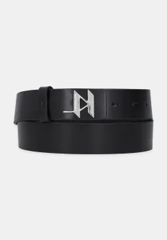 Karl Lagerfeld curea de piele culoarea negru, 554436.815300 imagine