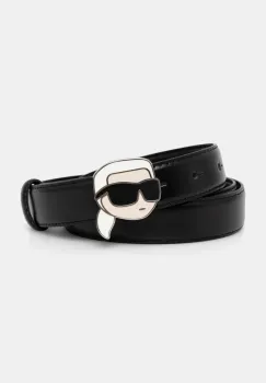Karl Lagerfeld curea de piele femei, culoarea negru, A1W33184 imagine