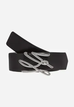 Karl Lagerfeld curea de piele femei, culoarea negru, A2W33057 imagine