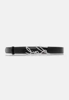 Karl Lagerfeld curea de piele K/SIGNATURE culoarea negru, B1W33101 imagine
