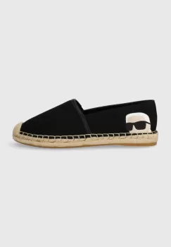 Karl Lagerfeld espadrile KAMINI culoarea negru, KL80111N imagine