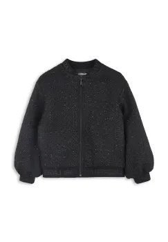 Karl Lagerfeld geaca bomber pentru copii culoarea negru, Z30605 imagine