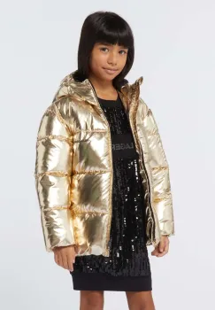Karl Lagerfeld geaca copii culoarea auriu, Z30234 imagine