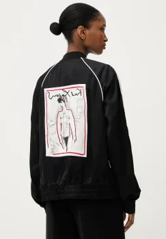 Karl Lagerfeld geaca culoarea negru, de tranzitie, A3W14037 imagine
