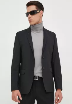 Karl Lagerfeld geaca de lana culoarea negru imagine