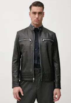 Karl Lagerfeld geaca de piele culoarea negru, de tranzitie, 551420.555083 imagine