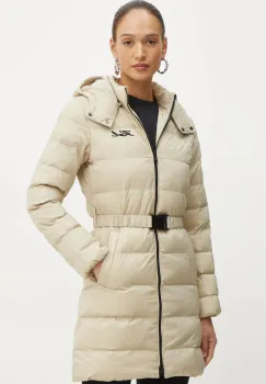 Karl Lagerfeld geaca femei, culoarea bej, de iarna, 246W1514 imagine