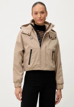 Karl Lagerfeld geaca IKON culoarea bej, de tranzitie, LWEMP606 imagine