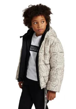 Karl Lagerfeld geaca reversibila pentru copii culoarea bej, Z30638 imagine