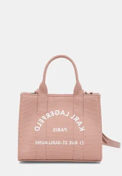 Karl Lagerfeld geanta crossbody pentru femei, din bumbac K/RSG imagine